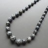 Collana girocollo labradorite sferico sfac graduazione 7-17 mm annodato