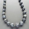 Collana girocollo labradorite sferico sfac graduazione 7-17 mm annodato