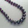Collana girocollo cristallo ametista rondelle sfac graduazione 10-22 mm annodato