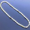 Collana giada limone rettangolare liscio 12x20 con centrale argento indiano dorato annodato