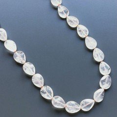 Collana quarzo citrino forme miste satinato lucido annodato