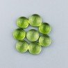 Peridoto Idrotermale Forma Tondo Cabochon Liscio Fatto a Mano 7mm-7,5mm 1pz