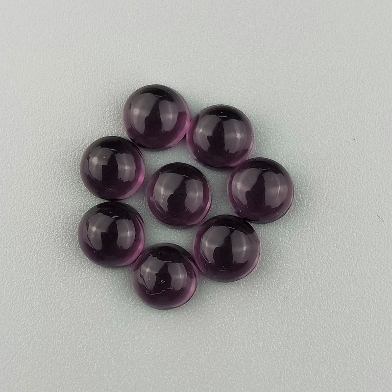 Ametista Africana Idrotermale Forma Tondo Cabochon Liscio Fatto a Mano 07mm 1pz