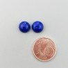 Lapis Lazuli Naturale Forma Tondo Cabochon Liscio Fatto a Mano 08mm 1pz