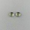 Ametista Verde Prasiolite Idrotermale Forma Tondo Cabochon Liscio Fatto a Mano 6mm 1pz