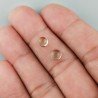 Ametista Verde Prasiolite Idrotermale Forma Tondo Cabochon Liscio Fatto a Mano 6mm 1pz