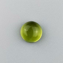 Peridoto Idrotermale Forma Tondo Cabochon Liscio Fatto a Mano 11mm 1pz