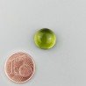 Peridoto Idrotermale Forma Tondo Cabochon Liscio Fatto a Mano 11mm 1pz