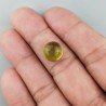 Peridoto Idrotermale Forma Tondo Cabochon Liscio Fatto a Mano 11mm 1pz