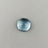 Topazio Azzurro Idrotermale Forma Tondo Cabochon Liscio Fatto a Mano 12mm 1pz