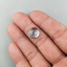 Topazio Azzurro Idrotermale Forma Tondo Cabochon Liscio Fatto a Mano 12mm 1pz