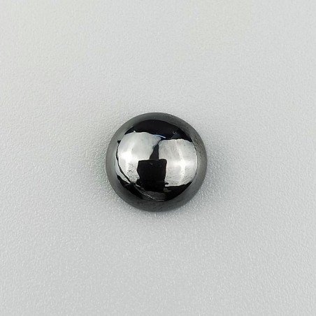 Ematite Naturale Forma Tondo Cabochon Liscio Fatto a Mano 10.50mm-11mm 1pz
