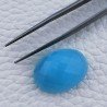 Calcedonio Azzurro-Verde Forma Ovale Piatto Cabochon Sfacettato Fatto a Mano 21X16X8mm 19,90 Carati 1pz