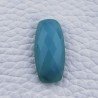 Calcedonio Azzurro-Verde Forma Ovale Piatto Cabochon Sfacettato Fatto a Mano 25X12X6mm 14,50 Carati 1pz