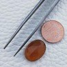 Calcedonio Giallo Taglio Ovale Sfaccettata Fatto a Mano Gemma Sciolta 15X11X6mm 8,05 Carati 1pz