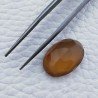 Calcedonio Giallo Taglio Ovale Sfaccettata Fatto a Mano Gemma Sciolta 18X13X7mm 10,30 Carati 1pz
