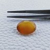 Calcedonio Giallo Taglio Ovale Sfaccettata Fatto a Mano Gemma Sciolta 17X13X5mm 8,10 Carati 1pz