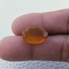 Calcedonio Giallo Taglio Ovale Sfaccettata Fatto a Mano Gemma Sciolta 17X13X5mm 8,10 Carati 1pz