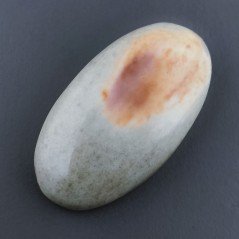 Diaspro Poligramma Naturale Forma Ovale Piatto Cabochon Liscio Fatto a Mano 32X18mm 6,40gm 1pz
