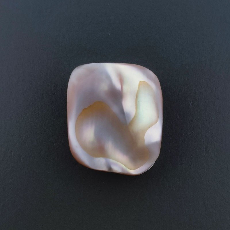 Madreperla Forma Irregolare Piatto Liscio A Mano 19X16X6mm 16,85 Carati 1pz