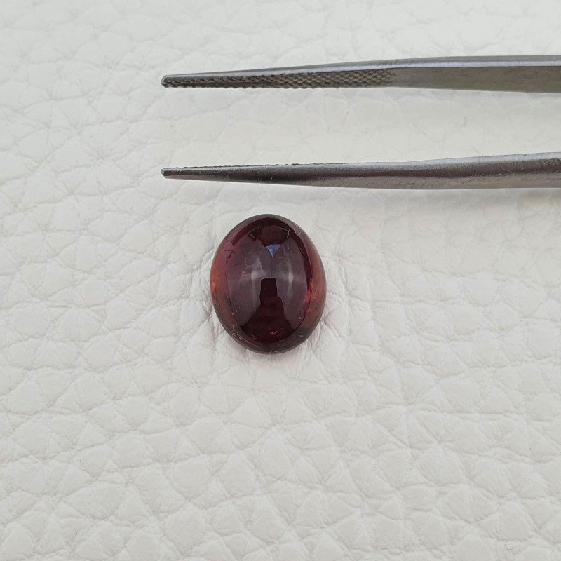 Tormalina Rosa Rubellite Naturale Forma Ovale Piatto Cabochon Liscio Fatto a Mano 12X9X6mm 5,10 ct