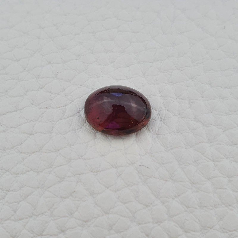 Tormalina Rosa Rubellite Naturale Forma Ovale Piatto Cabochon Liscio Fatto a Mano 12X9X6mm 5,10 ct