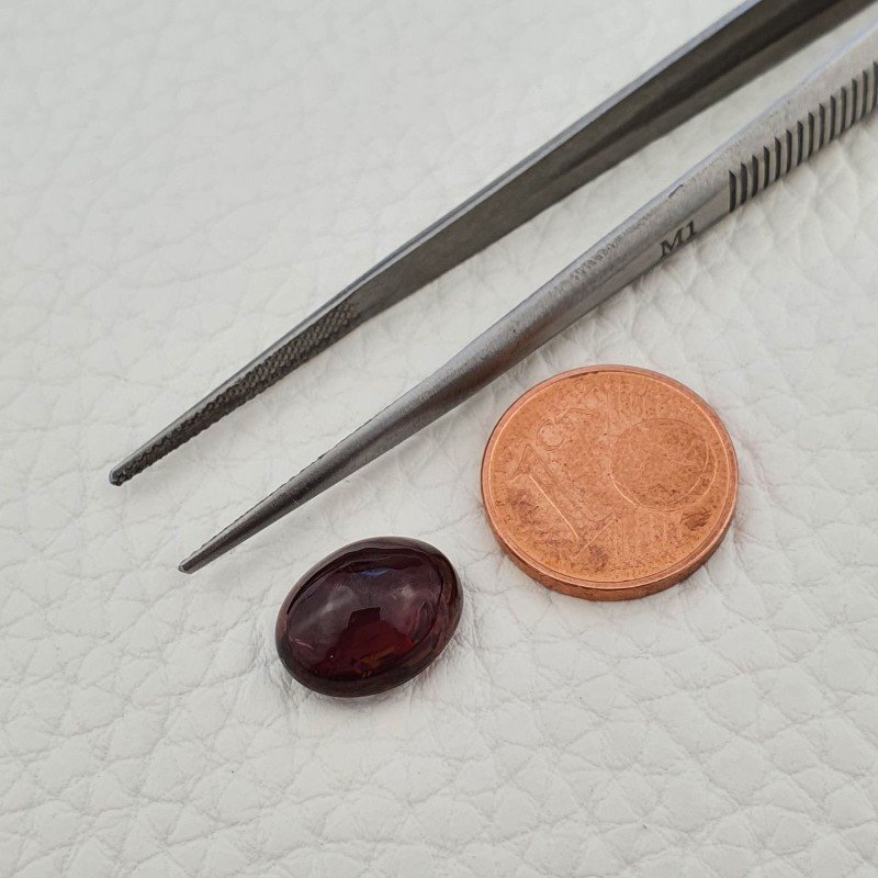 Tormalina Rosa Rubellite Naturale Forma Ovale Piatto Cabochon Liscio Fatto a Mano 12X9X6mm 5,10 ct