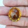 Quarzo Citrino Idrotermale Taglio Ovale Sfaccettata a Mano Gemma Sciolta 22X19X13mm 29,30 Carati 1pz