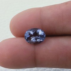 Iolite Naturale Taglio Ovale Sfaccettata Fatto a Mano Gemma Sciolta 12X9X6,7mm 3,80 Carati 1pz