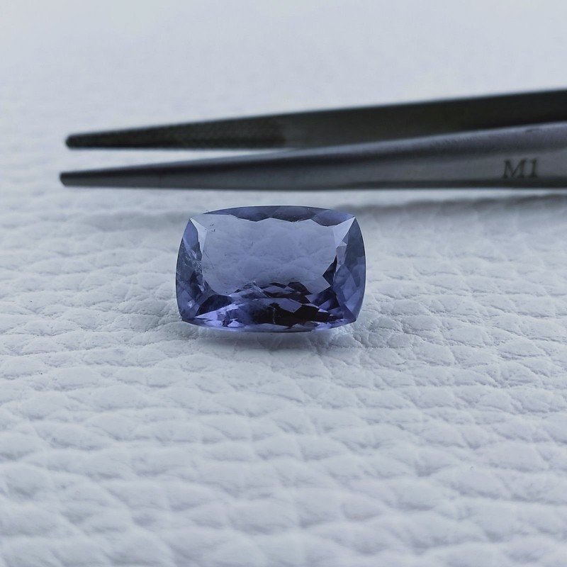 Iolite Naturale Taglio Cuscino Sfaccettata Fatto a Mano Gemma Sciolta 14X10X6mm 5,25 Carati 1pz