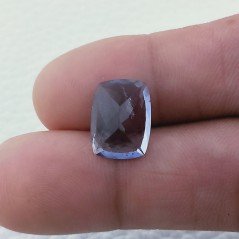 Gemma Sciolta di Iolite Naturale, Taglio Cuscino Sfaccettato a Mano, 14x10x6 mm, 5,25 ct