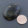 Labradorite Naturale Forma Ovale Piatto Cabochon Liscio Fatto a Mano 25X33X8mm 12,50gm 1pz