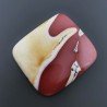 Mokaite Naturale Forma Quadrato Piatto Cabochon Liscio Fatto a Mano 49X35X6mm 15,40gm 1pz
