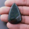 Eliotropio Naturale Forma Goccia Piatto Cabochon Liscio Fatto a Mano 42X26X5mm 9,16gm 1pz