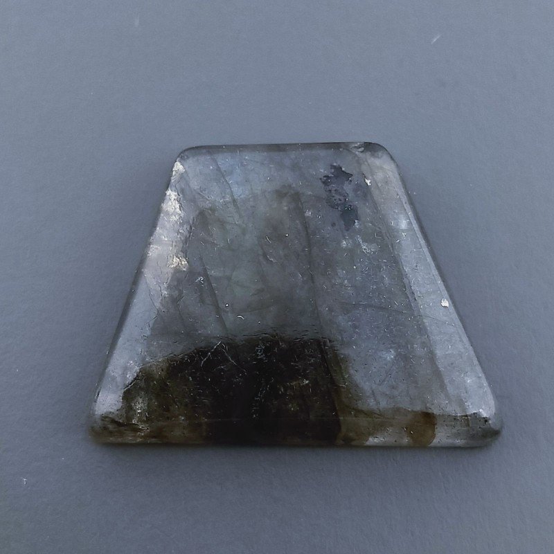 Labradorite Naturale Forma Fantasia Piatto Cabochon Liscio Fatto a Mano 22x17mm3,70gm 1pz