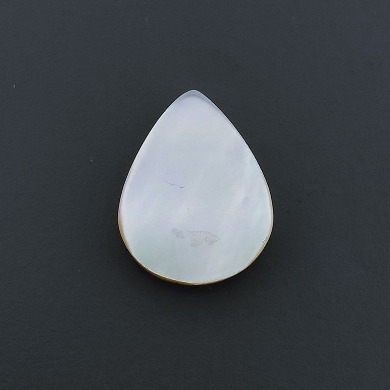 Madreperla Forma Gocce Piatto Liscio A Mano 15X12X3mm 5,00 Carati 1pz