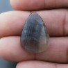 Fluorite Naturale Forma Goccia Piatto Cabochon Liscio Fatto a Mano 25X18X7mm 5,40gm