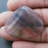 Fluorite Naturale Forma Cuore Piatto Cabochon Liscio Fatto a Mano 41X33X4mm 10,80gm 1pz