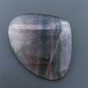 Fluorite Naturale Forma Cuore Piatto Cabochon Liscio Fatto a Mano 41X33X4mm 10,80gm 1pz