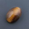 Occhio Di Tigre Naturale Forma Occhio Ovale Piatto Cabochon Liscio Fatto a Mano 15X10X7mm 1,70GM
