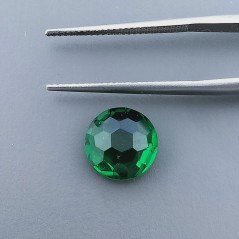 Quarzo Verde Idrotermale Tondo Briolette Sfaccettato A Mano 10X10X5mm 3,65CT