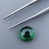 Quarzo Verde Idrotermale Tondo Briolette Sfaccettato A Mano 10X10X5mm 3,65CT