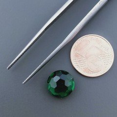 Quarzo Verde Idrotermale Tondo Briolette Sfaccettato A Mano 10X10X5mm 3,65CT
