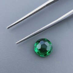 Quarzo Verde Idrotermale Tondo Briolette Sfaccettato A Mano 8X8X4mm 2,05CT