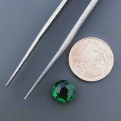 Quarzo Verde Idrotermale Tondo Briolette Sfaccettato A Mano 8X8X4mm 2,05CT