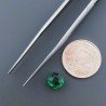 Quarzo Verde Idrotermale Quadrata Briolette Sfaccettato A Mano 6X6X4mm 1,25CT