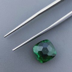 Quarzo Verde Idrotermale Quadrata Briolette Sfaccettato A Mano 10X10X6mm 4,65CT Quarzo Verde Idrotermale Quadrata Briolette Sfaccettato A Mano 10X10X6mm 4,65CT
