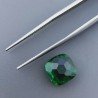Quarzo Verde Idrotermale Quadrata Briolette Sfaccettato A Mano 10X10X6mm 4,65CT