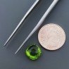 Peridoto Idrotermale Quadrata Briolette Sfaccettato A Mano 8X8X5mm 2,50CT