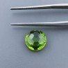 Peridoto Idrotermale Tondo Briolette Sfaccettato A Mano 10X10X5mm 3,65CT